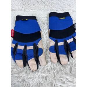Bald Eagle Gloves Mens XL Blue Waterproof Thinsulate 40g 3M Pigskin Leather Work